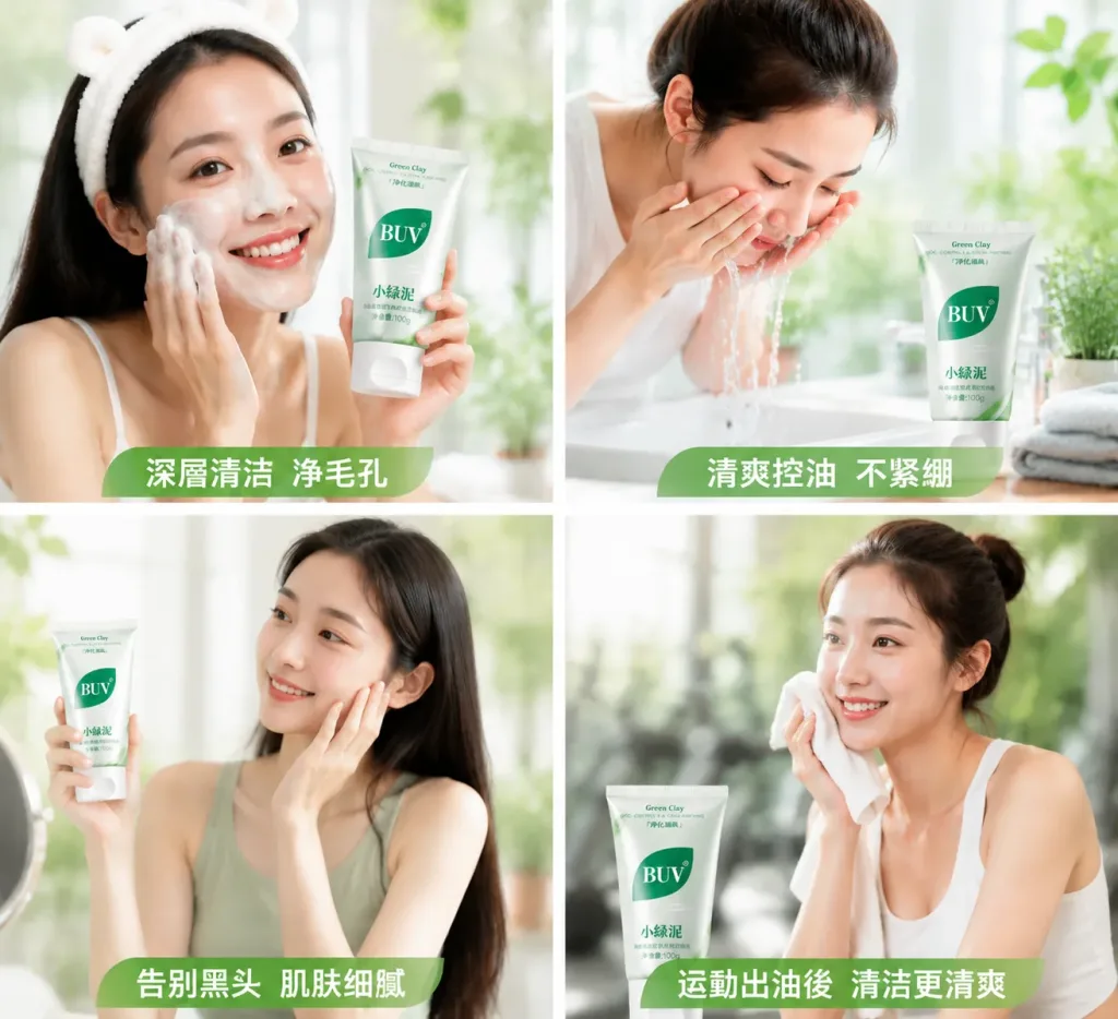 🍃 BUV 綠泥控油深層清潔洗面乳 🍃 ✨ 告別大油田!還你一整天的清爽呼吸肌 ✨ 你是不是也常覺得臉上油光滿面、黑頭粉刺拔了又長?😰 那是因為毛孔在向你發出求救訊號啦!📢 這款 BUV 綠泥洗面乳 專為「油痘肌、混合肌」量身打造,結合了天然綠泥的強大吸附力,深層清潔不緊繃,洗出掐出水來的透亮好膚質!💦 - 16